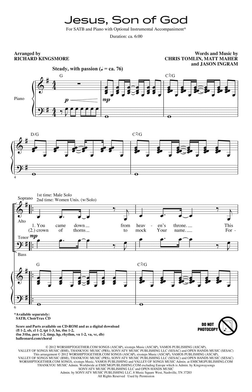 Jesus, Son of God - sample page 1