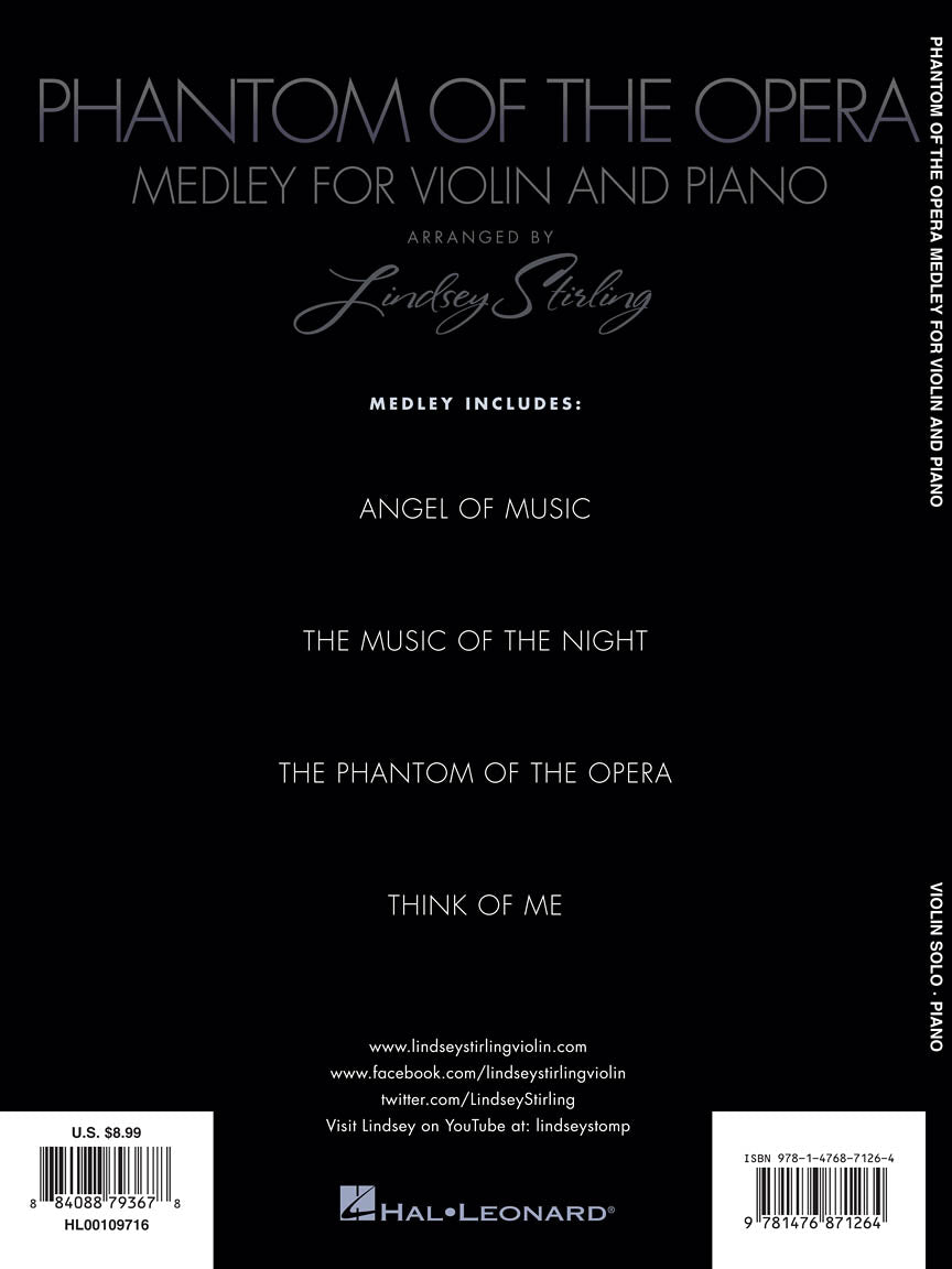 The Phantom of the Opera – Medley for Violin and Piano - sample page 2