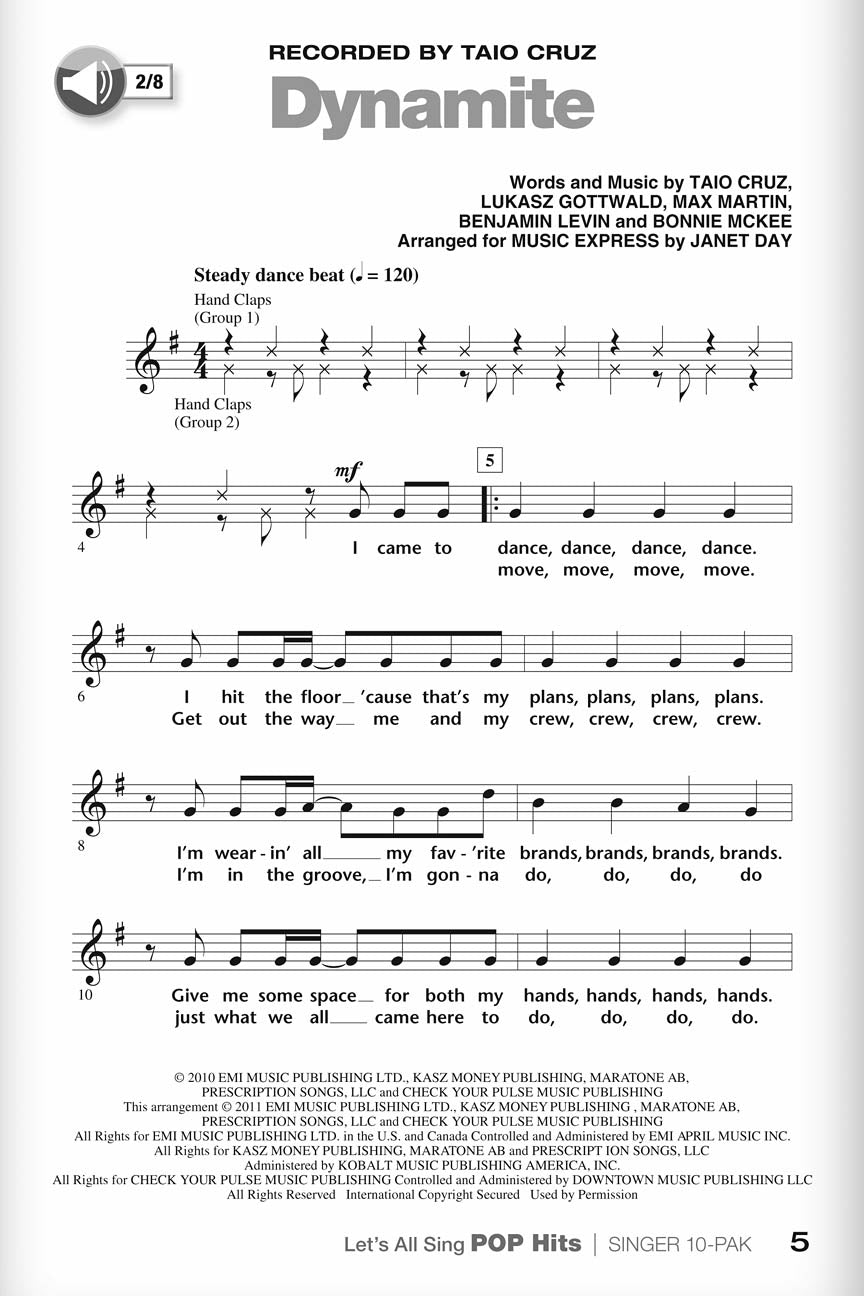 Let's All Sing Pop Hits - sample page 3
