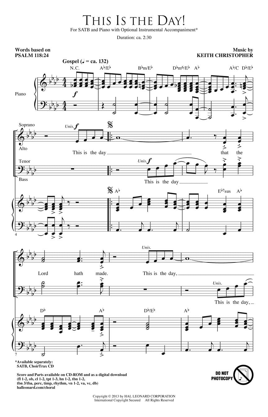 This Is the Day! - sample page 1
