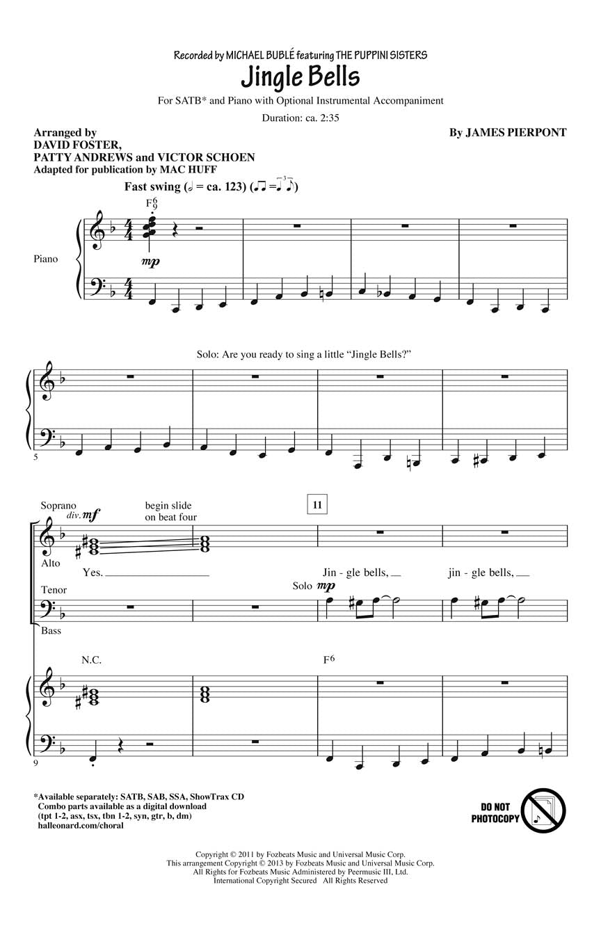 Jingle Bells - sample page 1