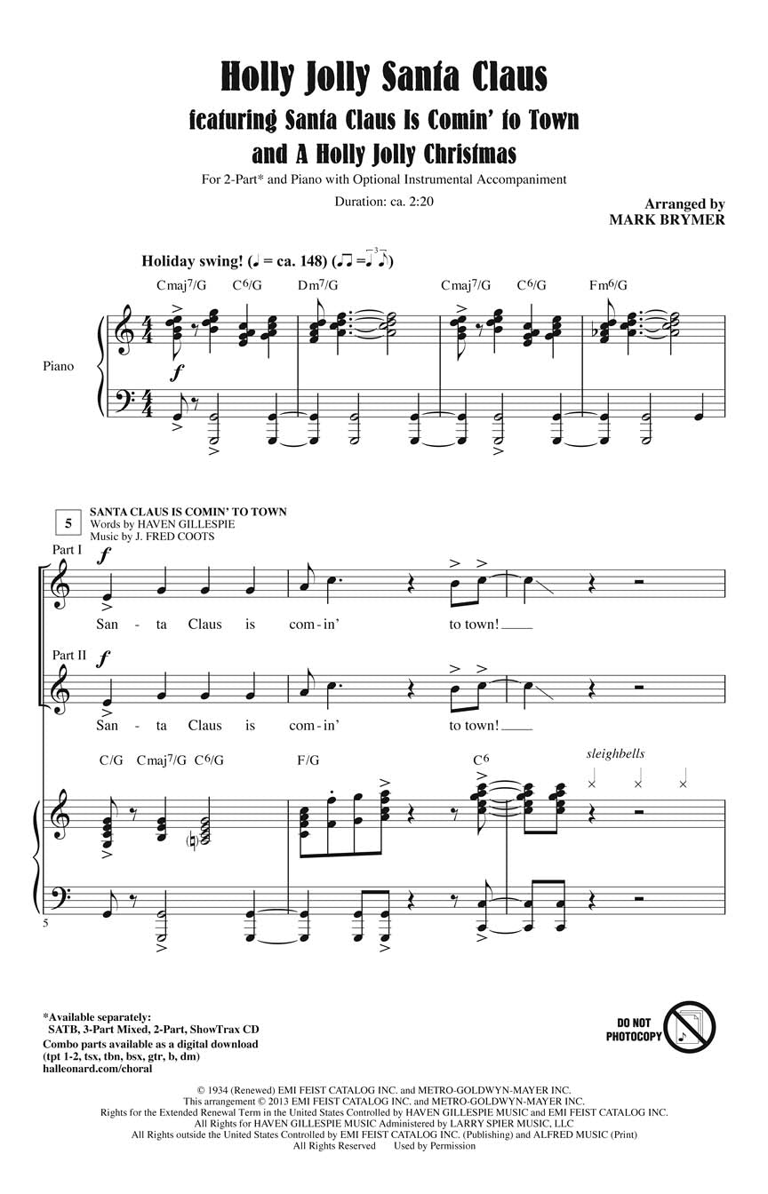 Holly Jolly Santa Claus - sample page 1