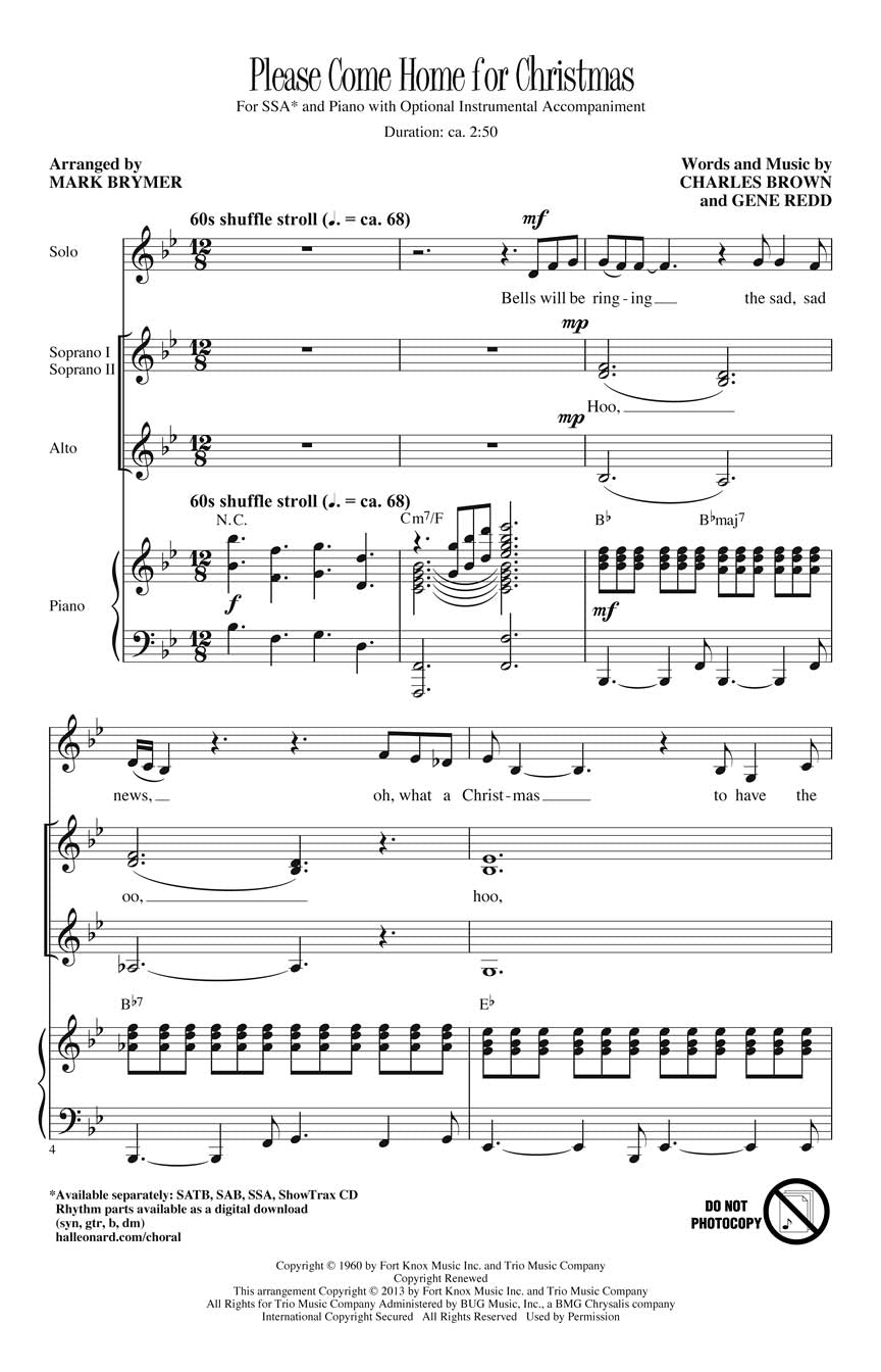 Please Come Home for Christmas - sample page 1