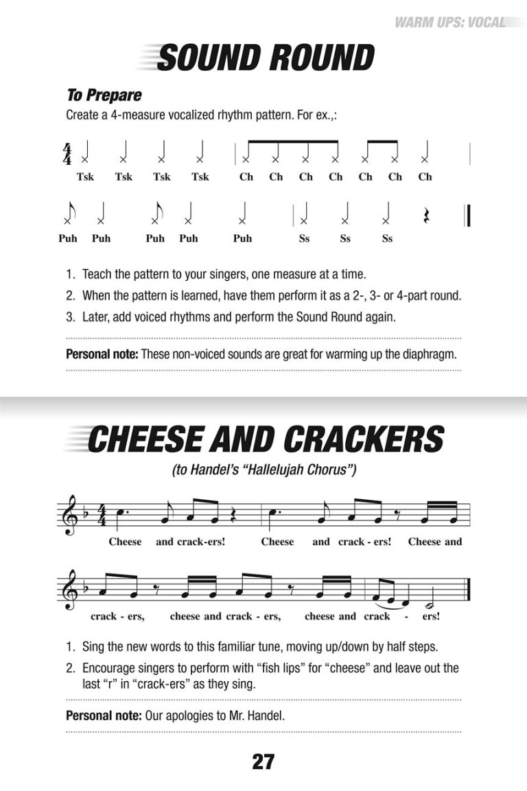 Quick Starts for Young Choirs - sample page 5