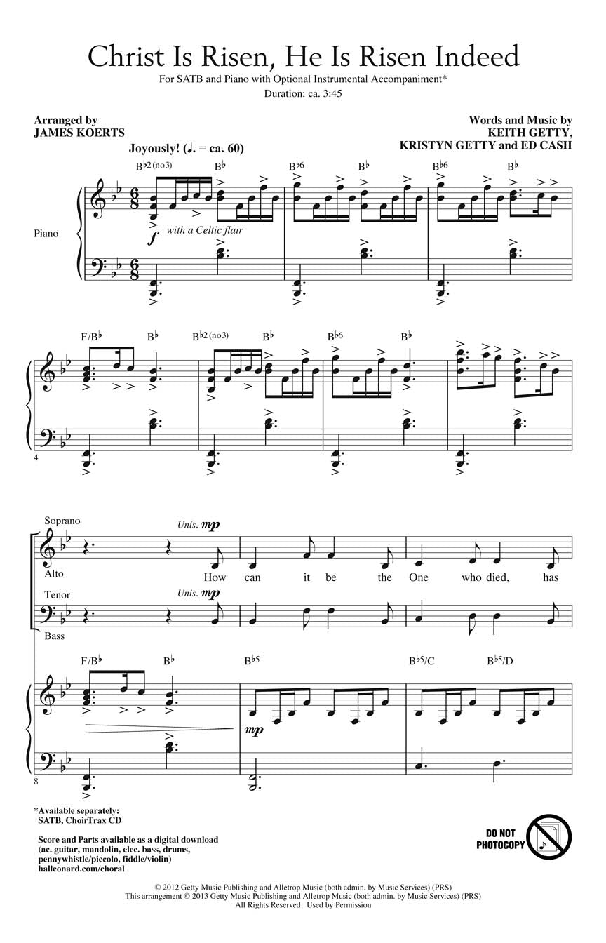 Christ Is Risen, He Is Risen Indeed - sample page 1