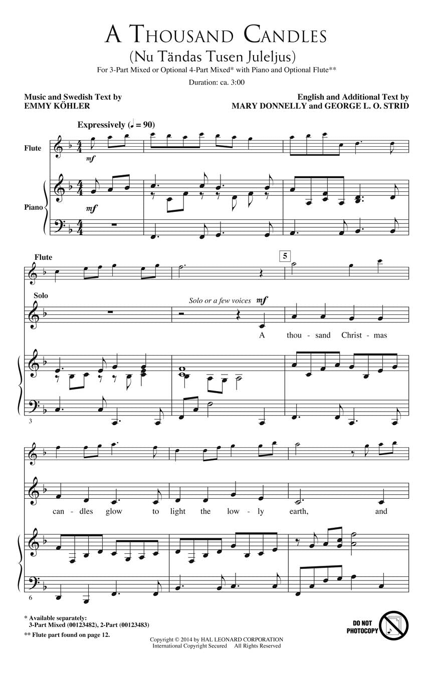 A Thousand Candles - sample page 1