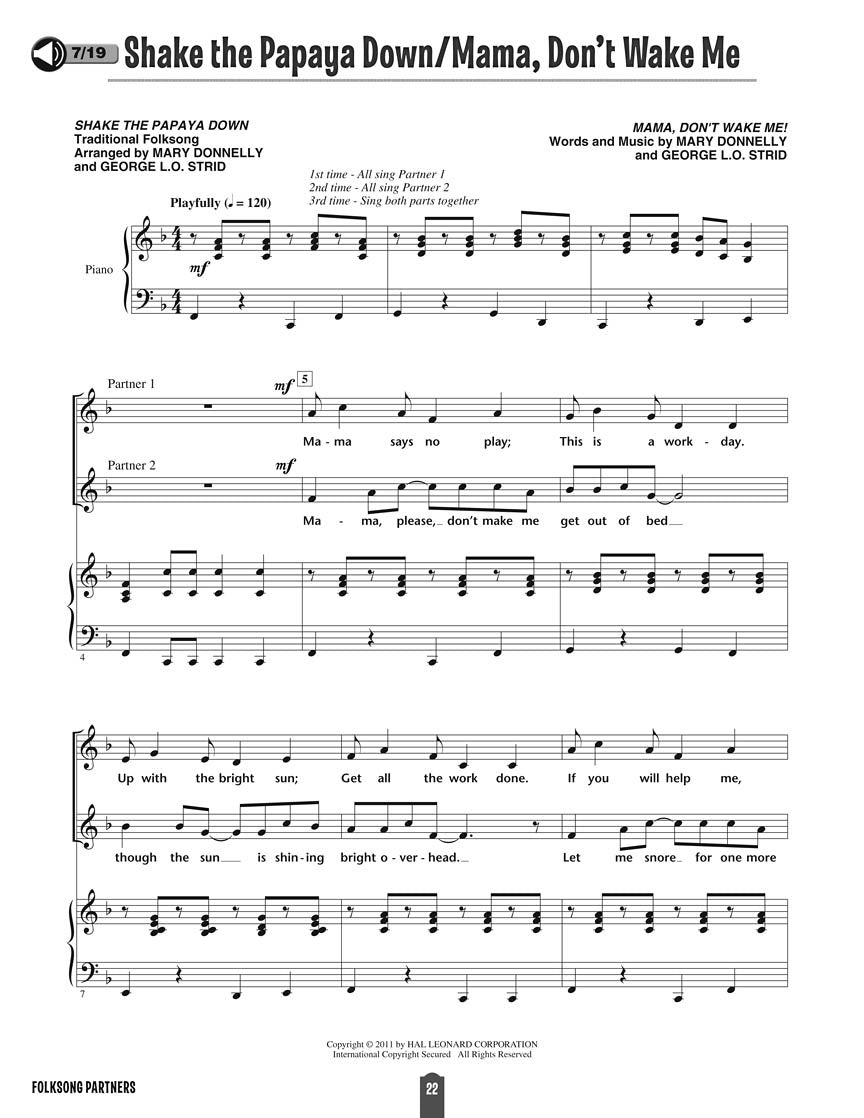 Folksong Partners - sample page 1