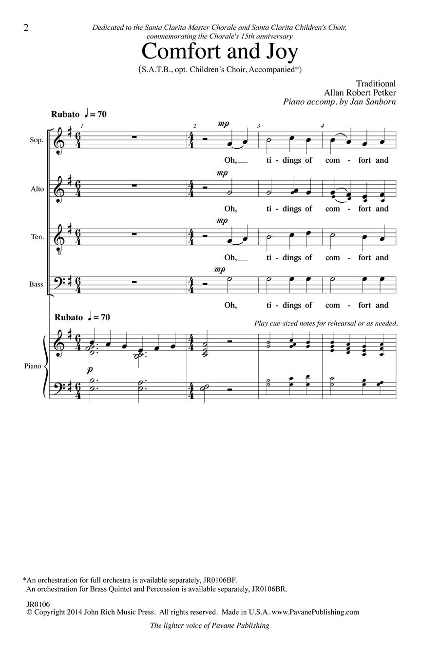 Comfort and Joy - sample page 1