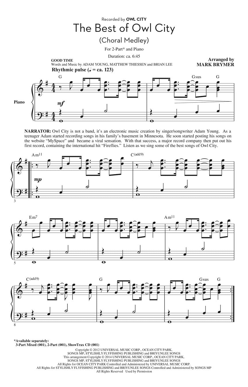 The Best of Owl City - sample page 1