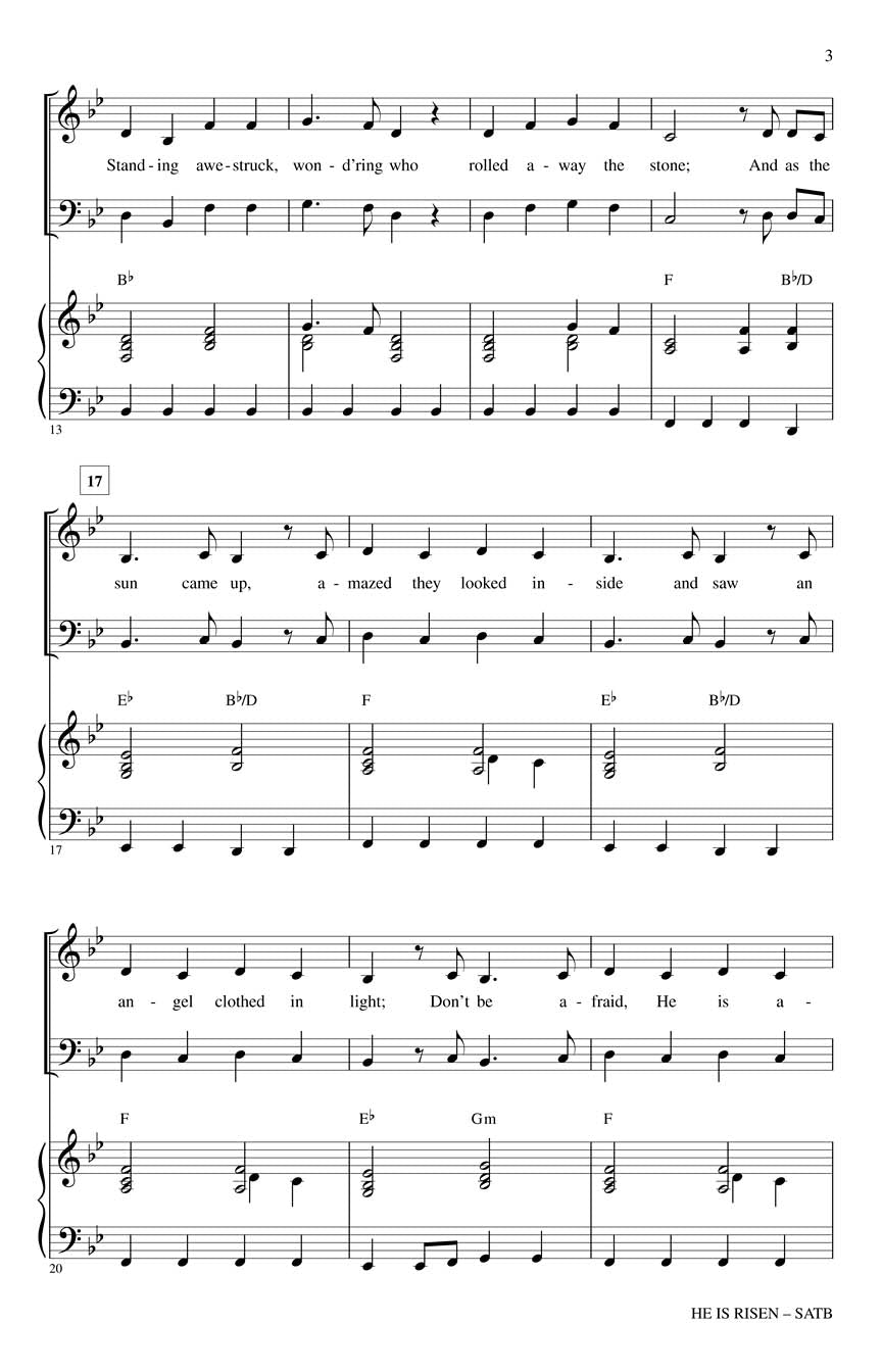 He Is Risen - sample page 2