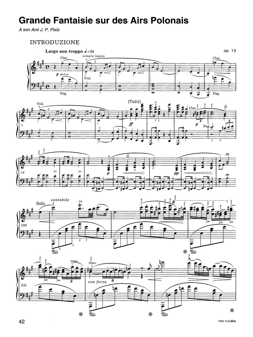 Concert Works for Piano and Orchestra - sample page 1