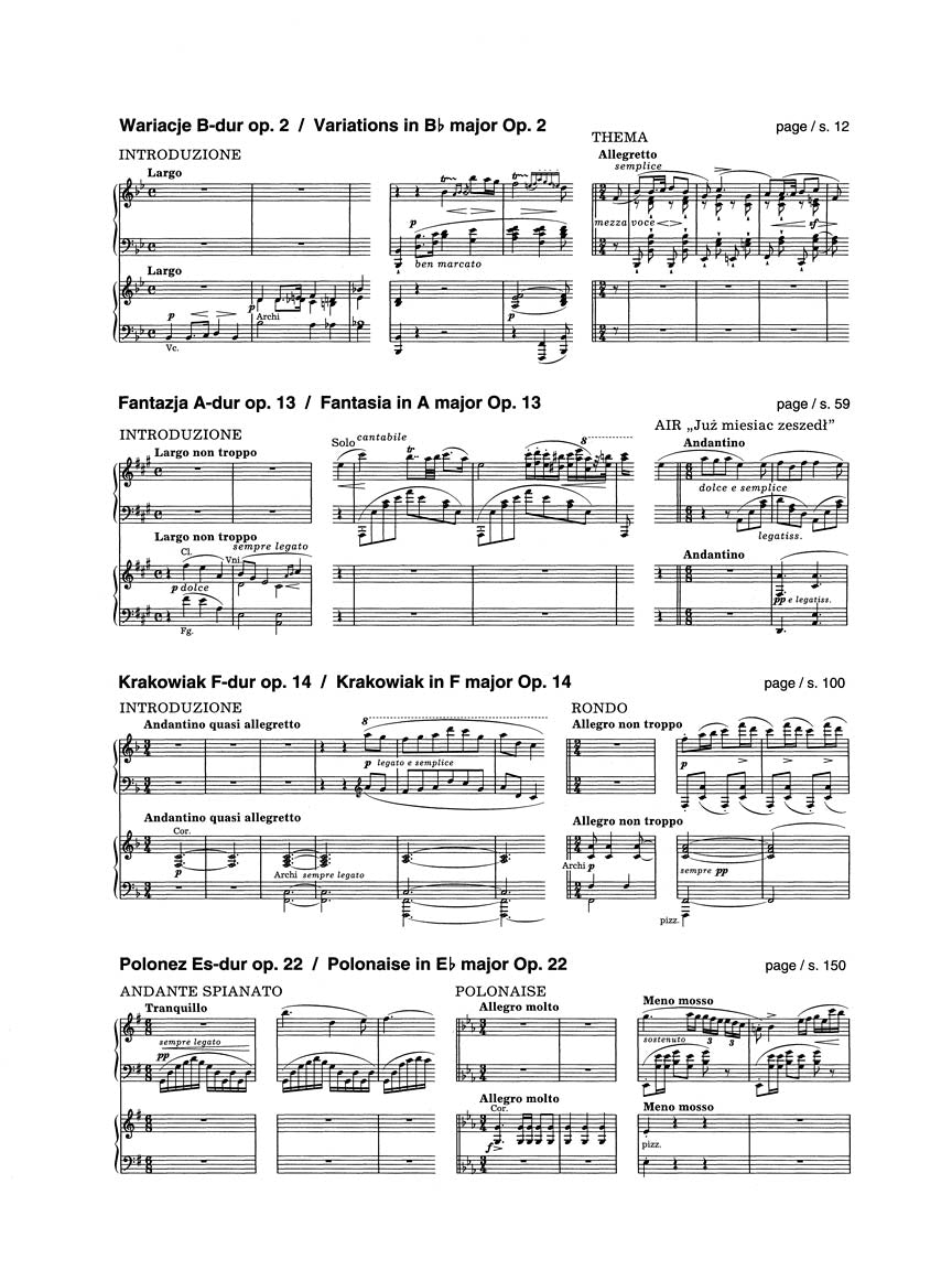 Concert Works for Piano and Orchestra – Version with Second Piano - sample page 1