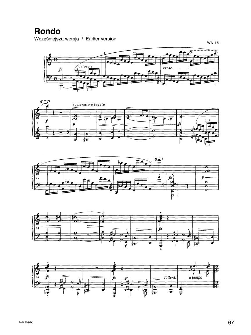 Rondo in C Major, Variations in D Major - sample page 3