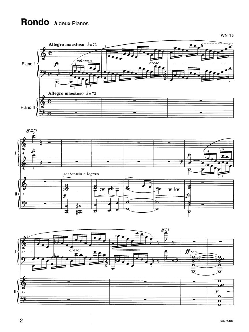 Rondo in C Major, Variations in D Major - sample page 4
