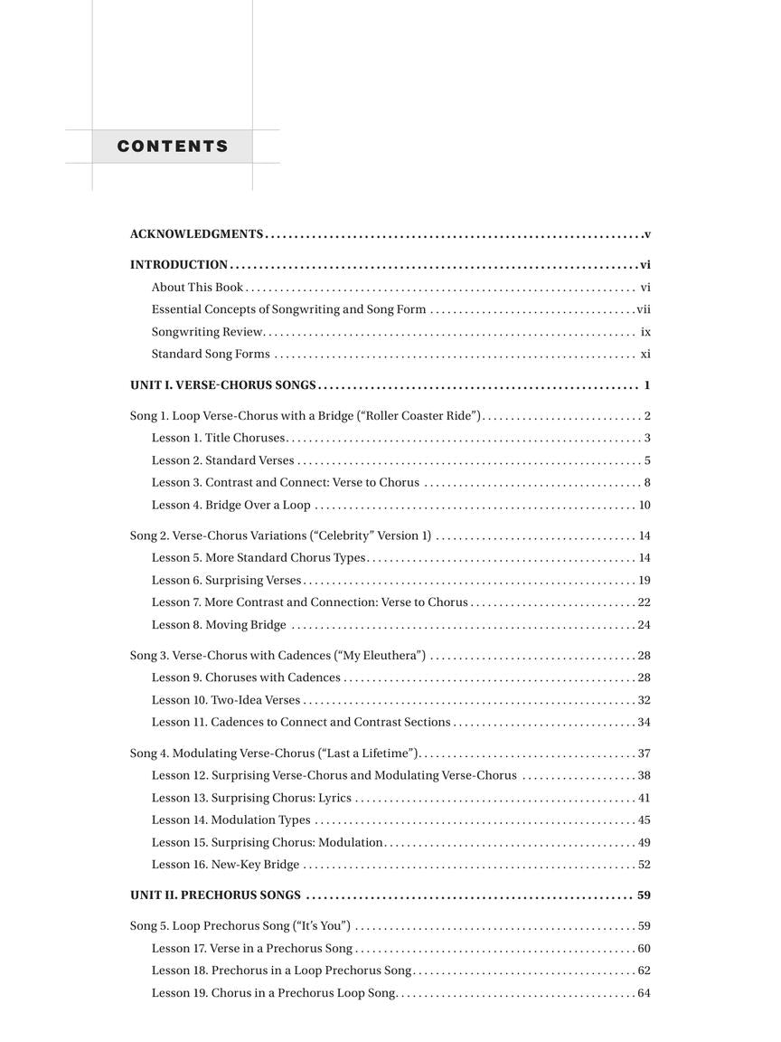 The Songwriter's Workshop: Hit Song Forms - sample page 2