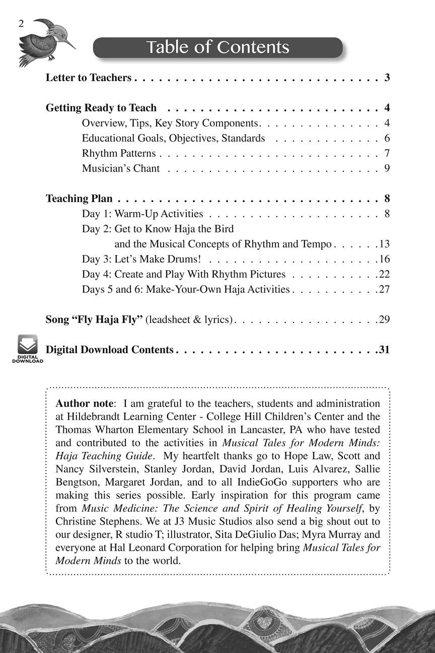 HAJA: Classroom Kit - sample page 2