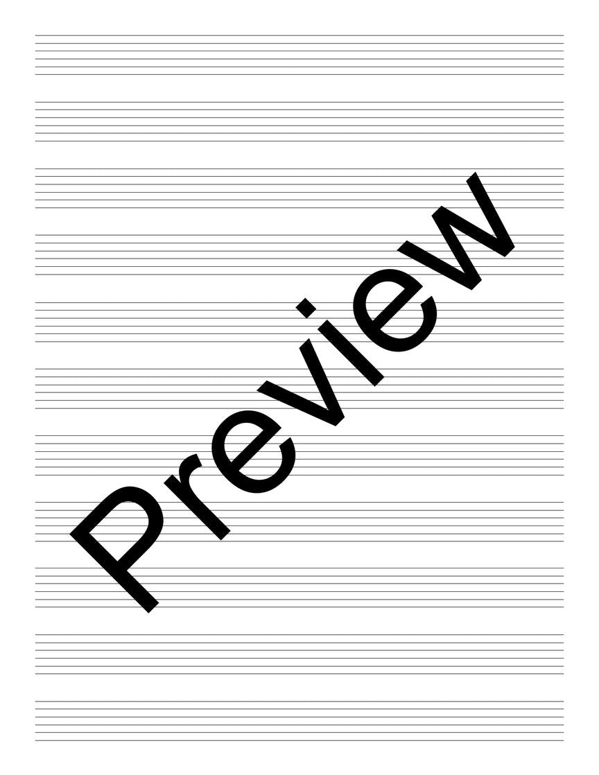 Guitar Tablature Manuscript Paper – Spiral-Bound - sample page 2