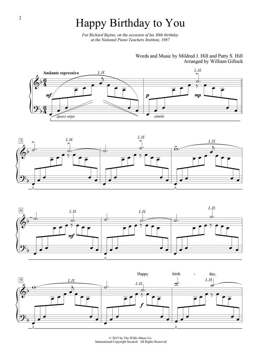 Happy Birthday to You - sample page 2