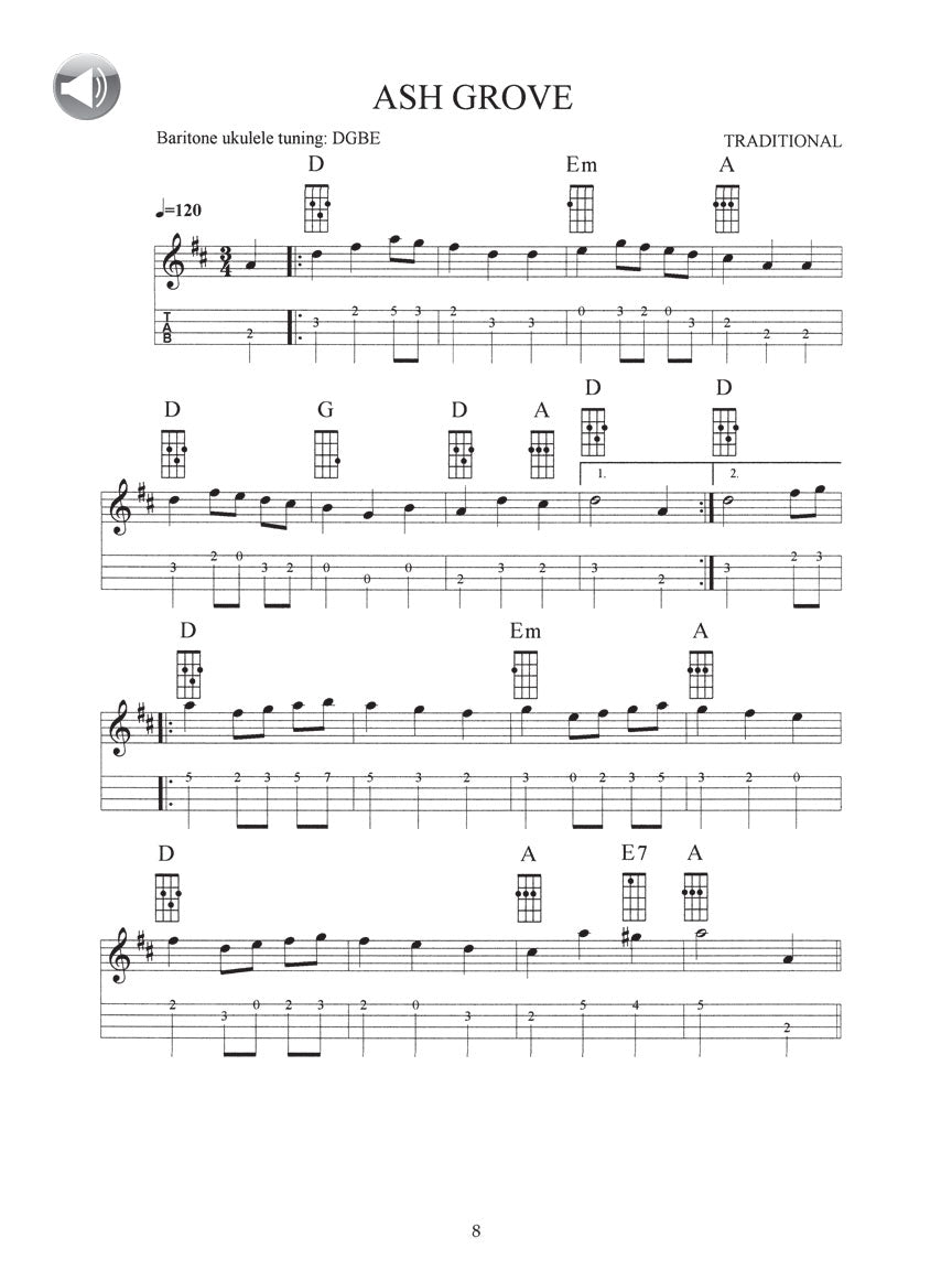 Fiddle Tunes for Baritone Ukulele - sample page 5