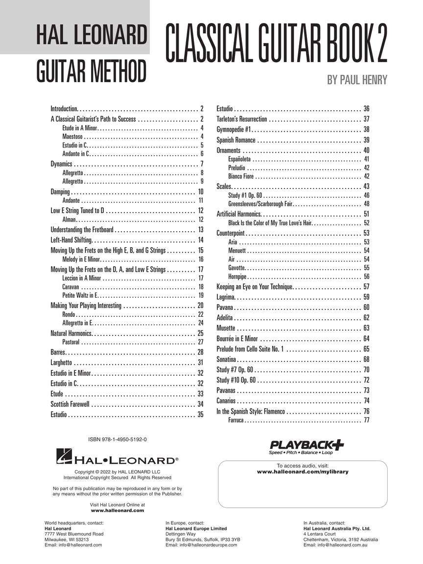 Hal Leonard Classical Guitar Method – Book 2 - sample page 2