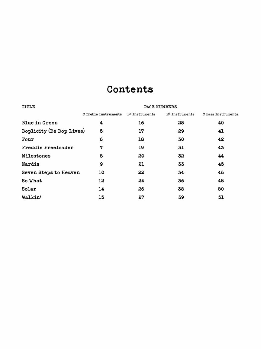 Miles Davis Play-Along - sample page 2