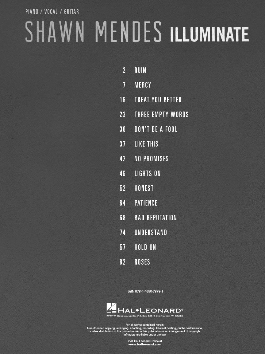 Shawn Mendes – Illuminate - sample page 2
