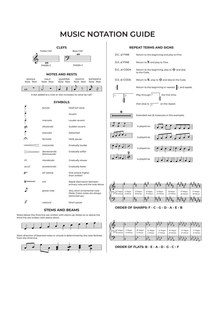 Manuscript Paper (Deluxe Pad)(Blue Cover) - sample page 2