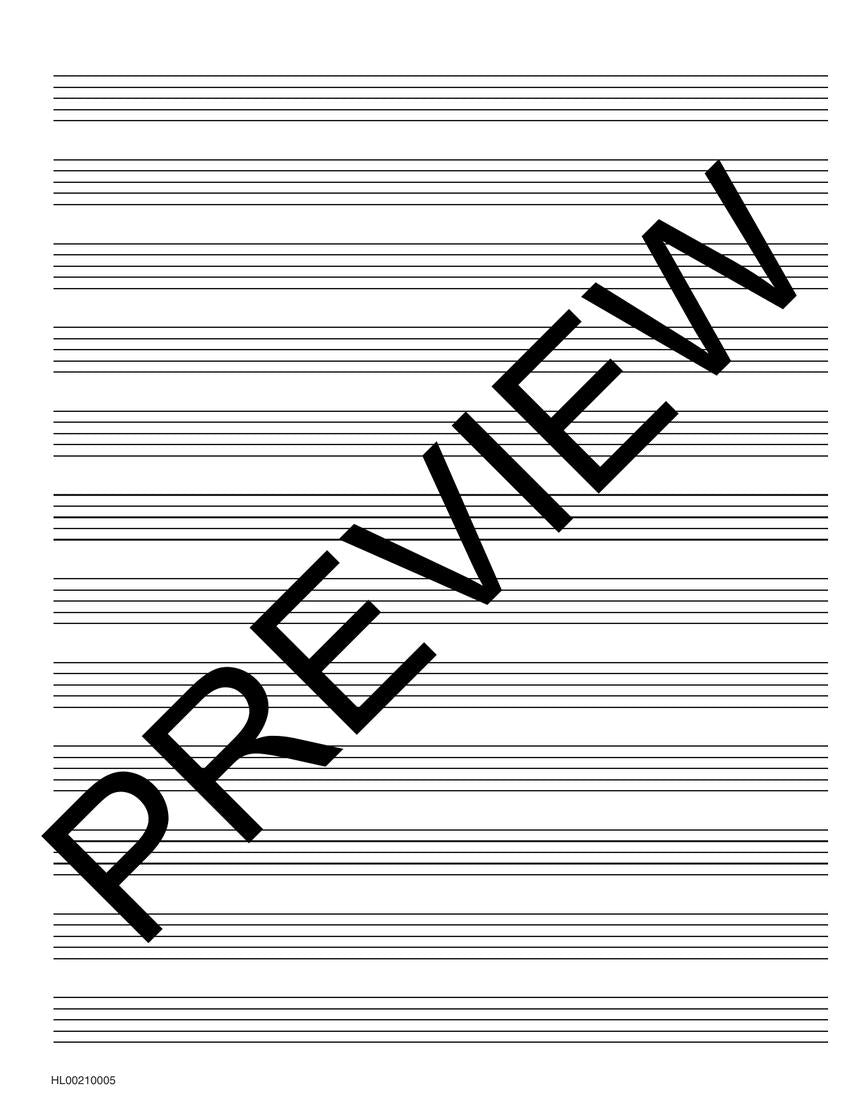 Standard Wirebound Manuscript Paper (Green Cover) - sample page 2
