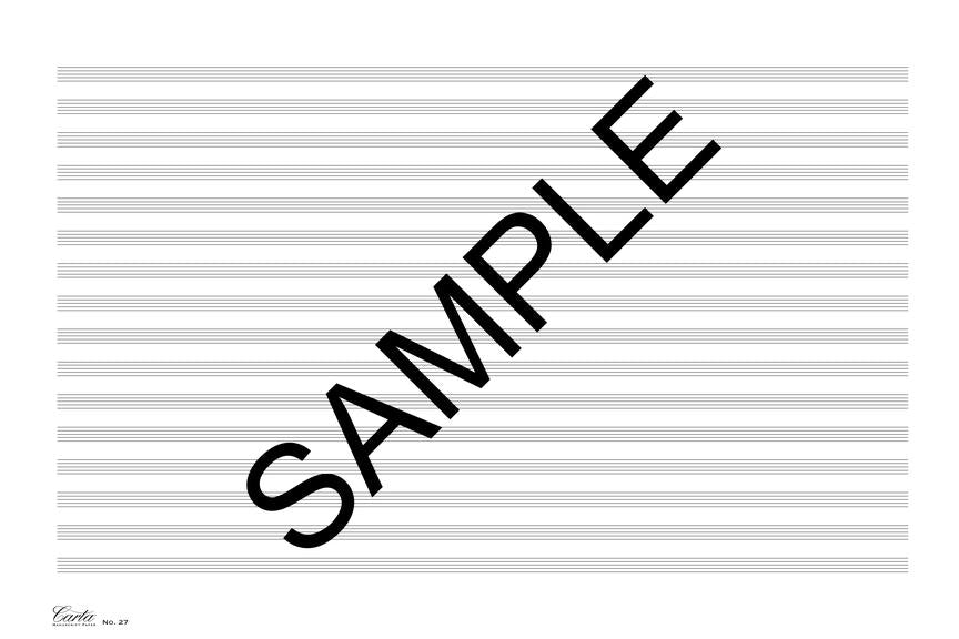 Carta Manuscript Paper No. 27 – Professional - sample page 2