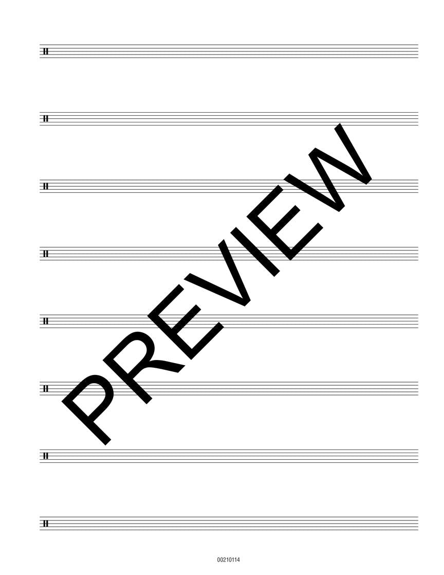 Hal Leonard Drum Manuscript Paper - sample page 2