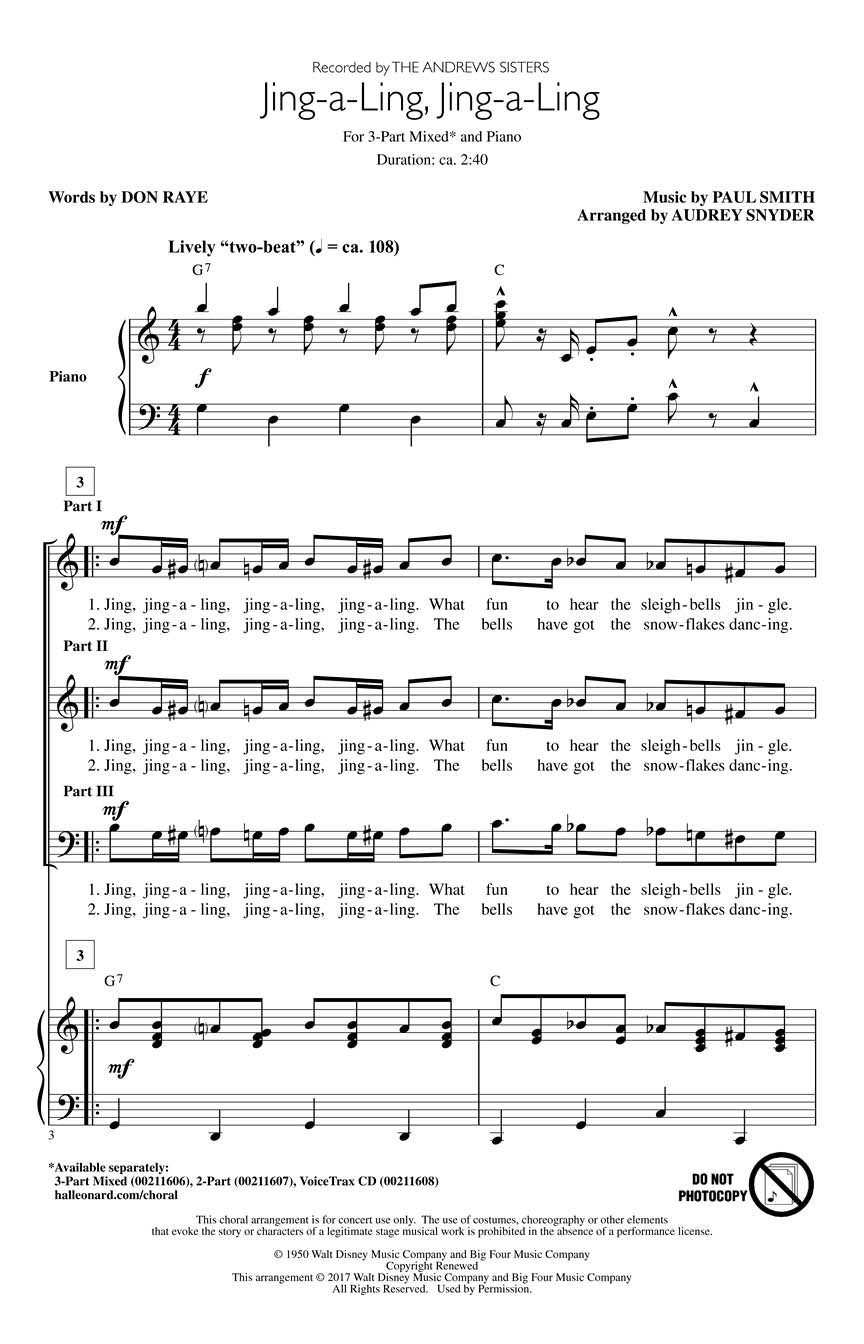 Jing-a-Ling, Jing-a-Ling - sample page 1