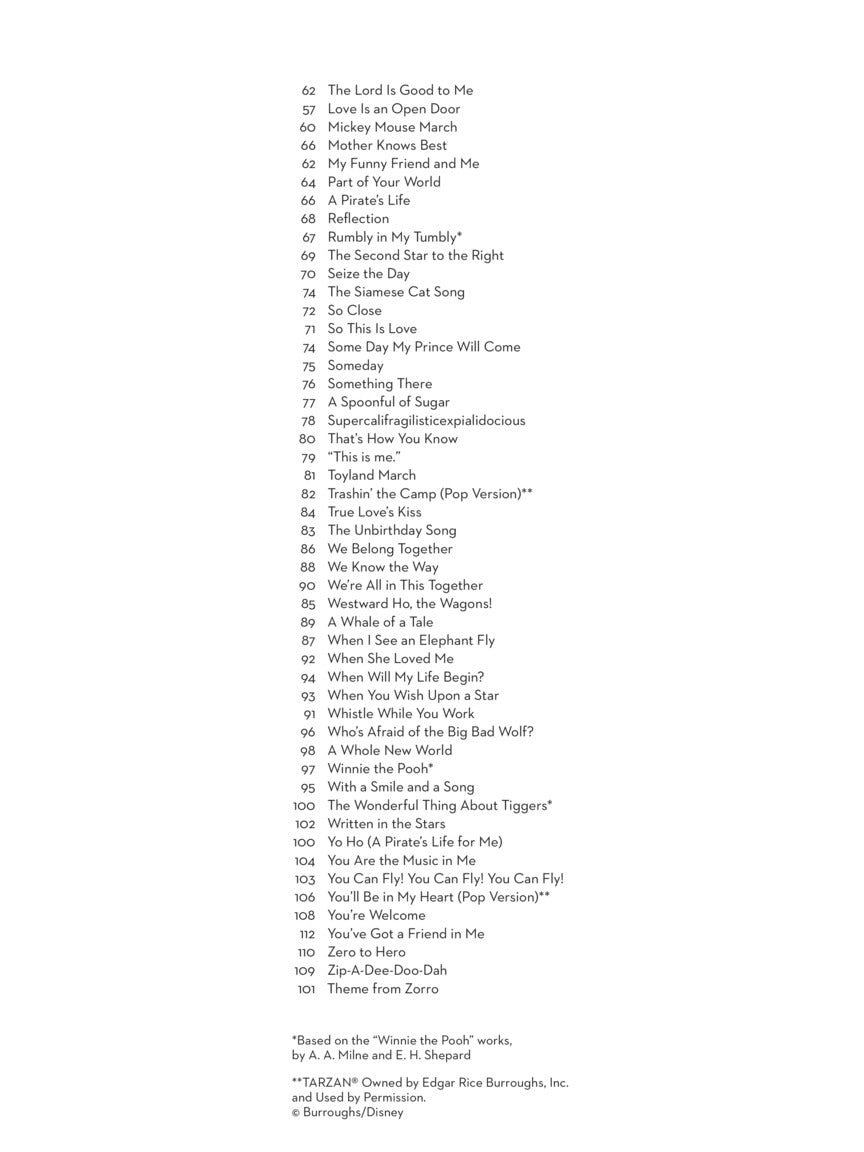 101 Disney Songs - sample page 3