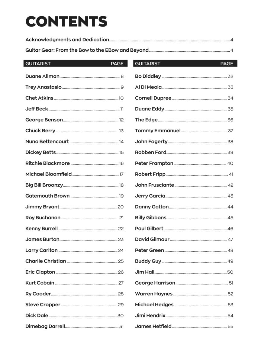 100 Great Guitarists and the Gear That Made Them Famous - sample page 2