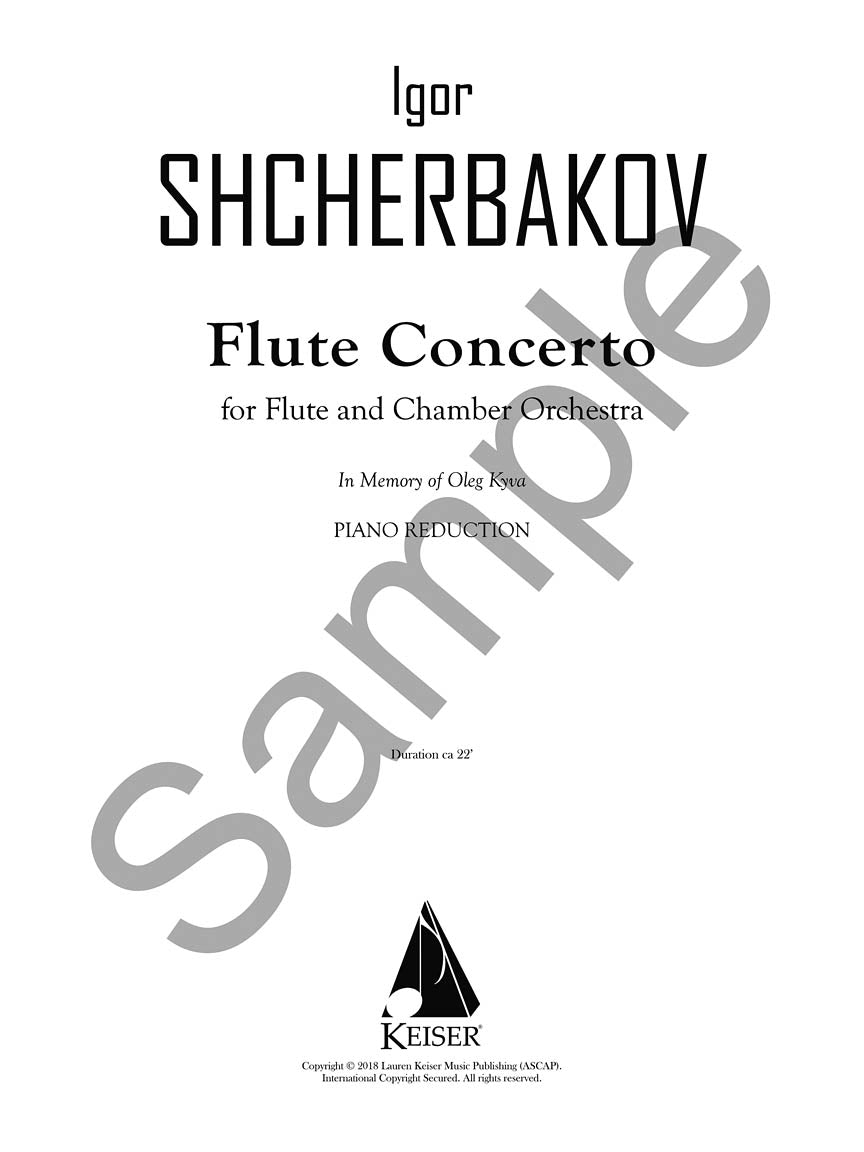 Concerto for Flute - sample page 2