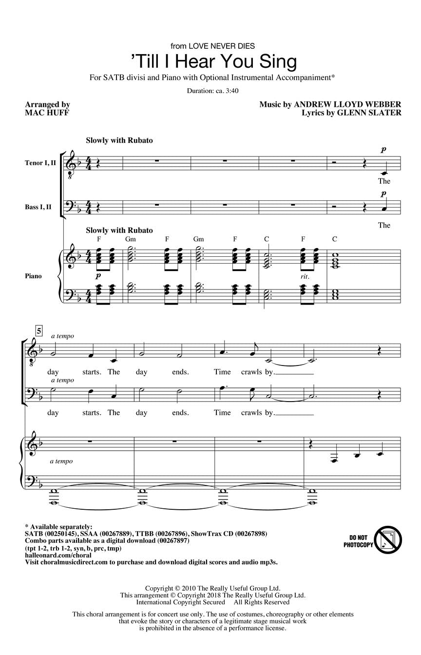 'Till I Hear You Sing - sample page 1