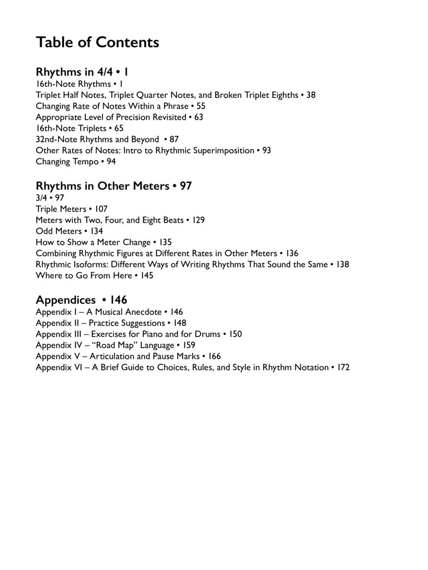 The Rhythm Book - sample page 2