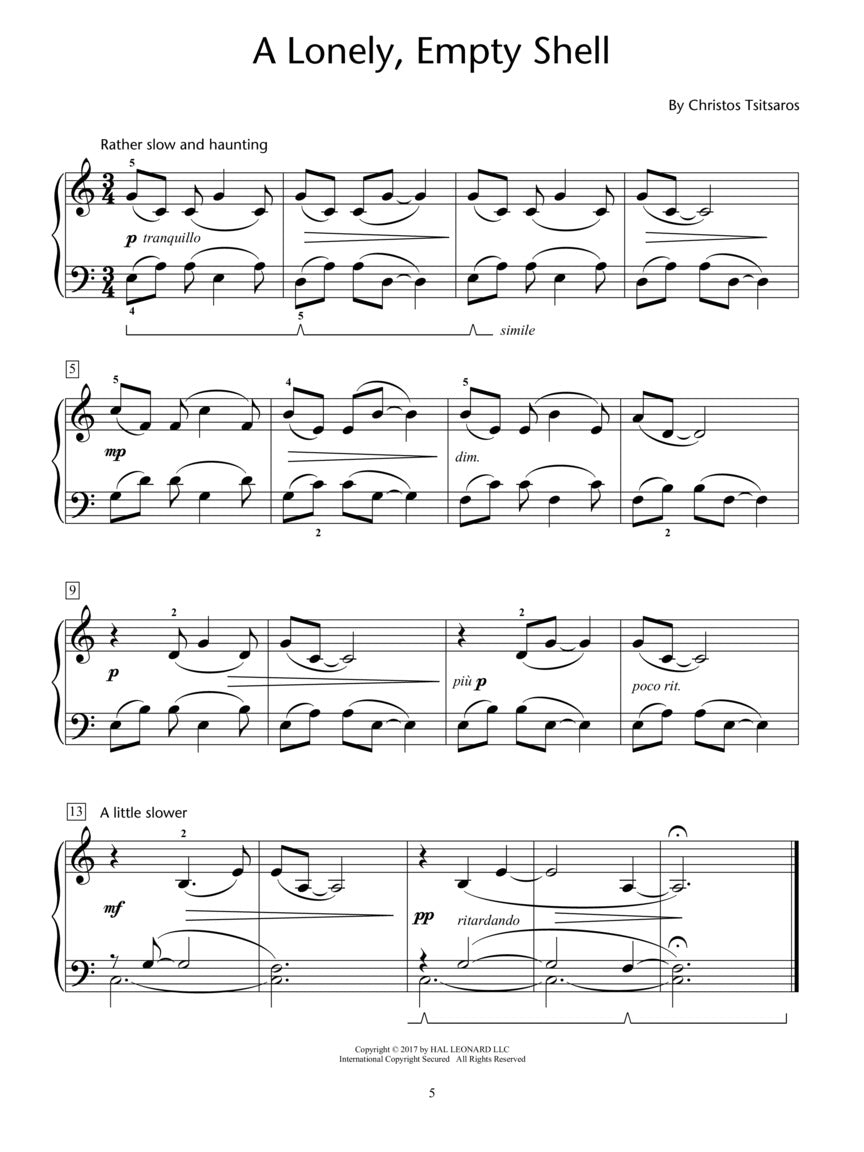 Sea Diary – Nine Original Piano Solos - sample page 2