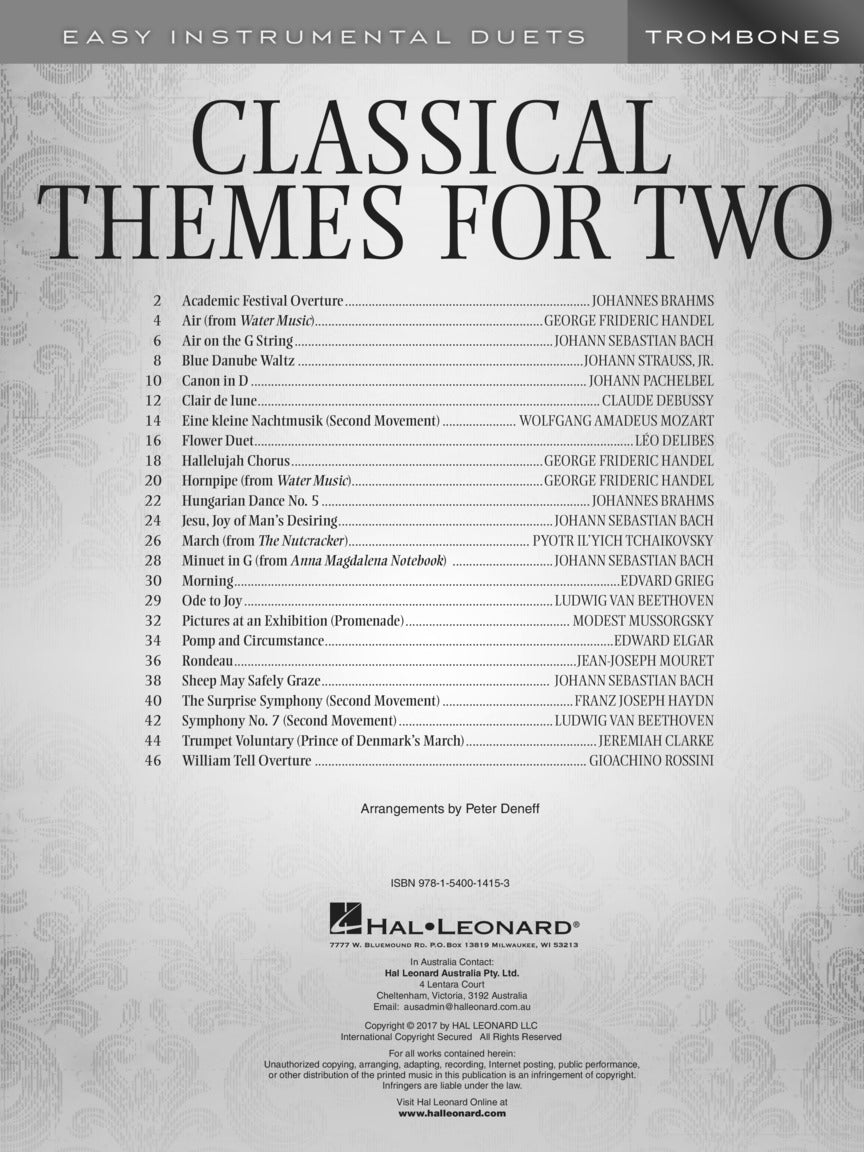 Classical Themes for Two Trombones - sample page 2