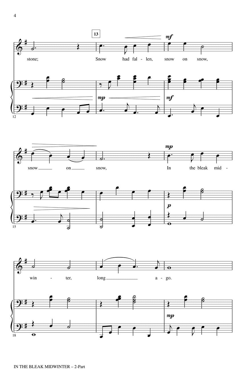 In The Bleak Mid-winter - sample page 2