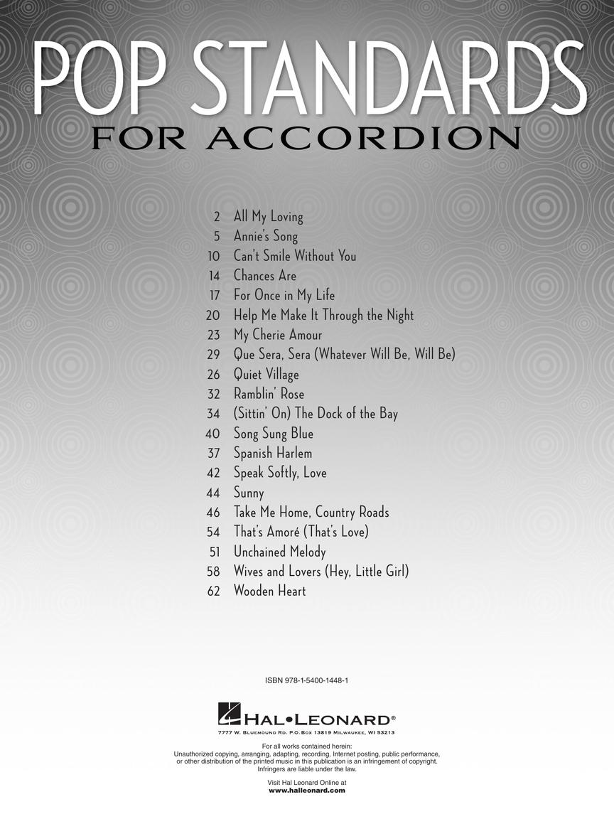 Pop Standards for Accordion - sample page 2