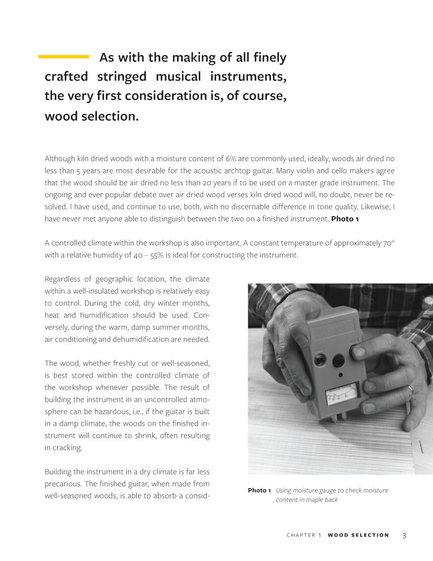 Making an Archtop Guitar – Second Edition - sample page 4