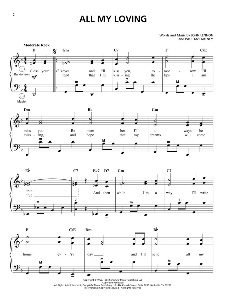 The Beatles for Accordion - sample page 3