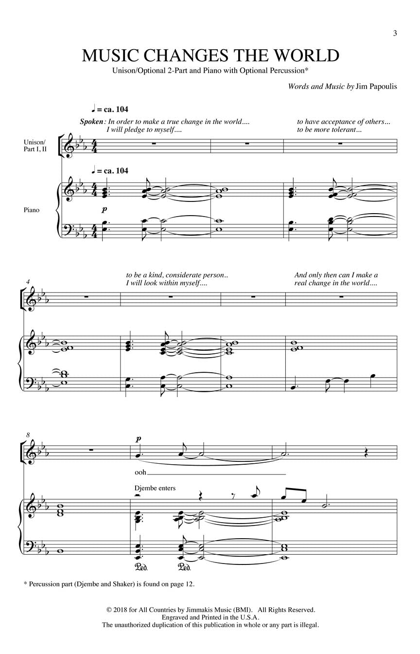 Music Changes the World - sample page 1