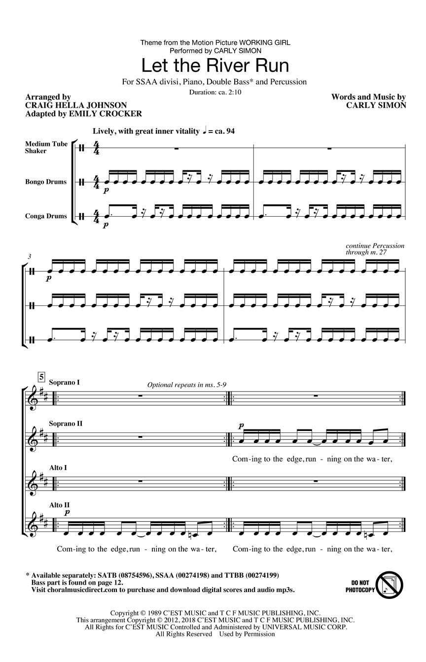 Let the River Run - sample page 1
