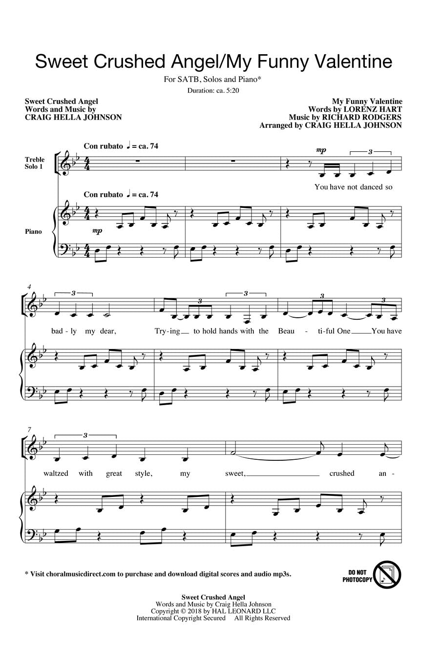 Sweet Crushed Angel/My Funny Valentine - sample page 1