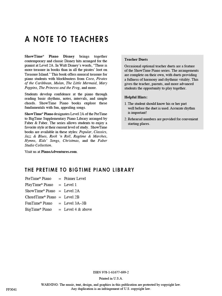 ShowTime® Piano Disney - sample page 2
