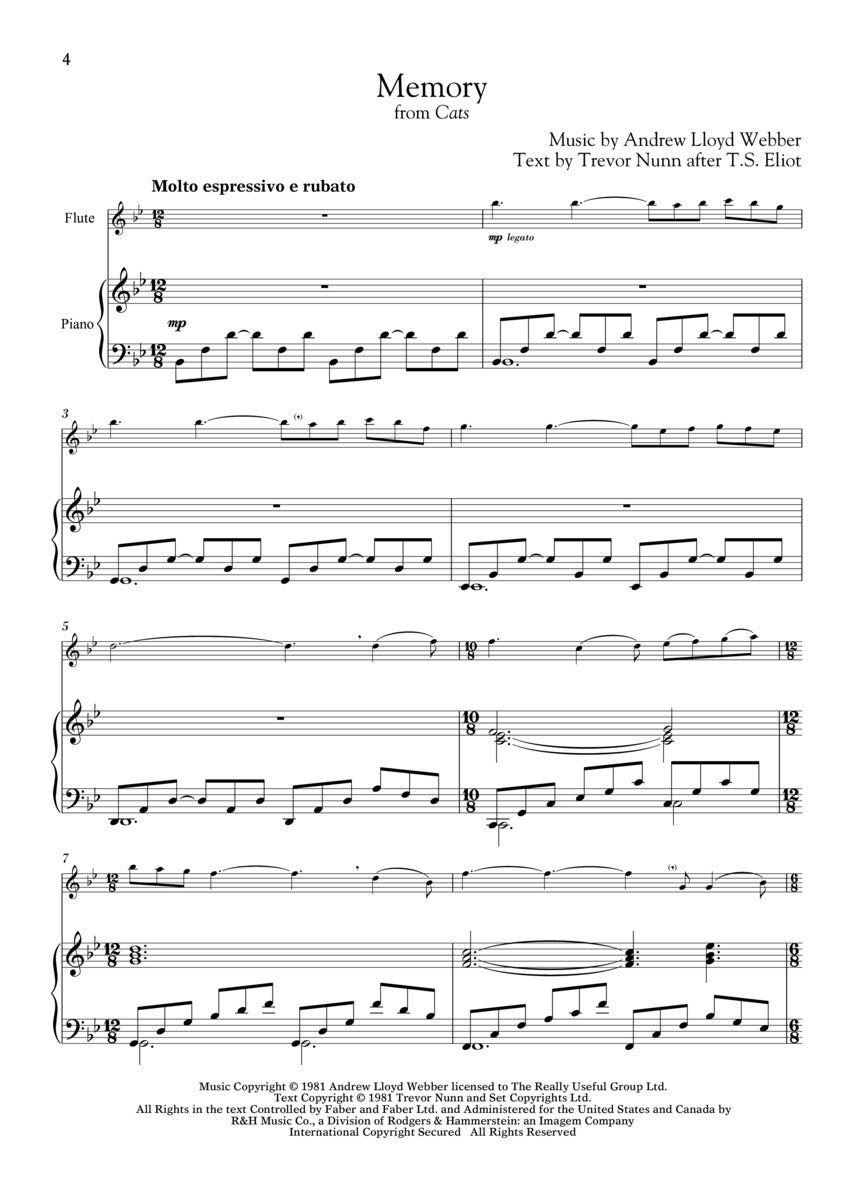 Andrew Lloyd Webber for Classical Players – Flute and Piano - sample page 2