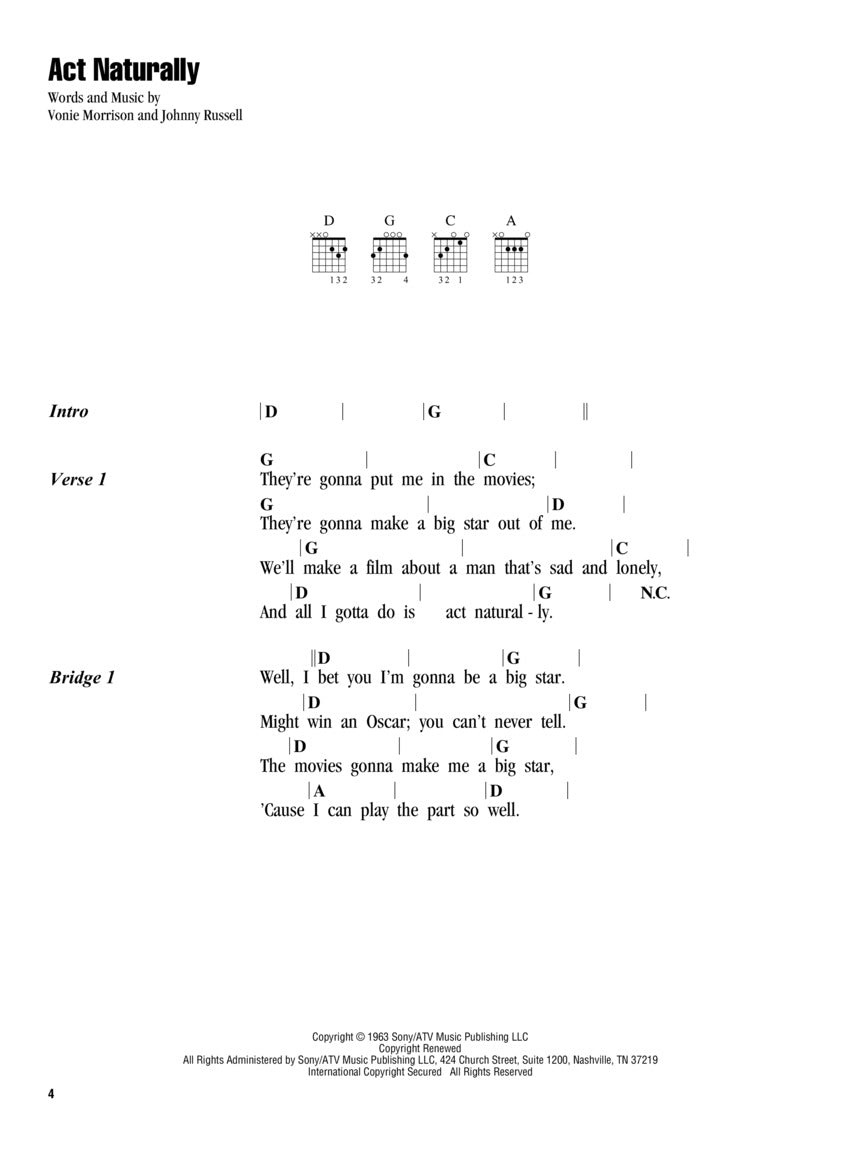 The Beatles – Songs with Just 3 or 4 Chords - sample page 3