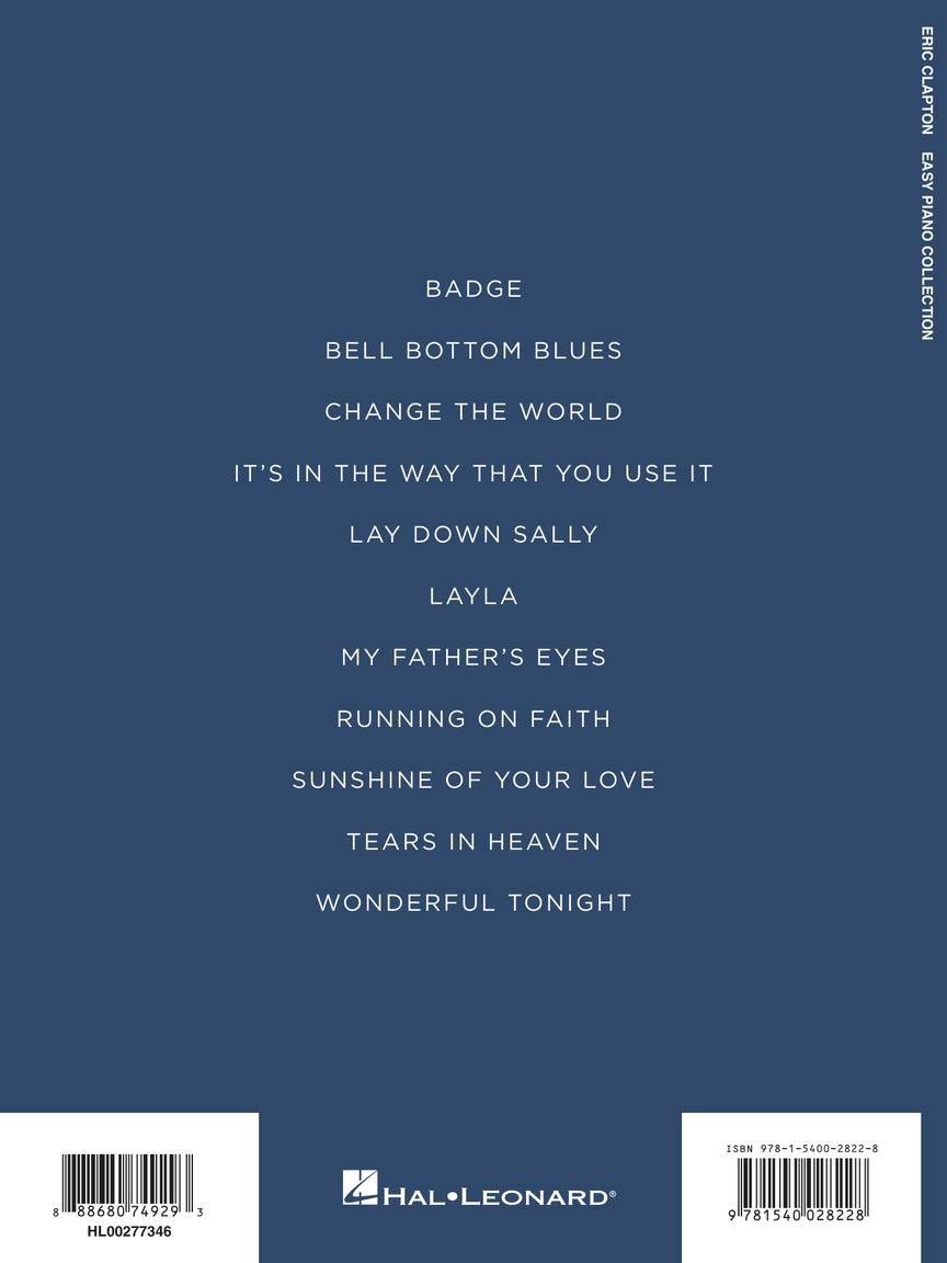Eric Clapton – Easy Piano Collection - sample page 6