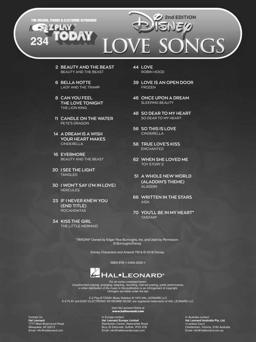 Disney Love Songs – 2nd Edition - sample page 2